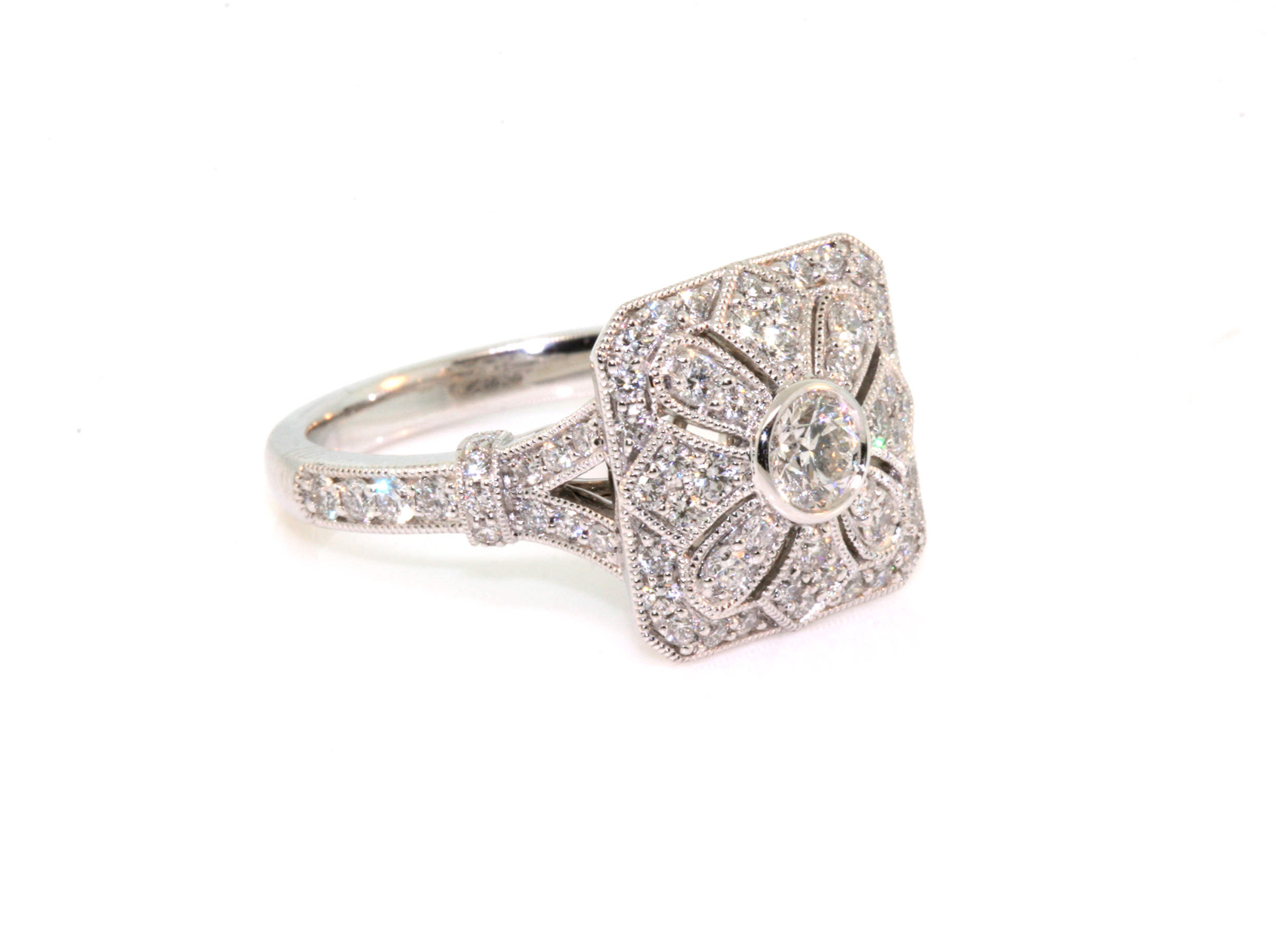 Art Deco .33 Carat Old European Cut Diamond Solitaire Engagement Ring — The  Idol's Eye